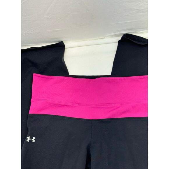 Under Armor Y2K black and Pink flare yoga pants medium - Picture 1 of 7